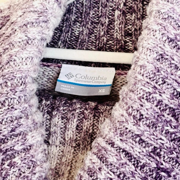 Columbia Turtleneck Sweater Purple Gradient - Size XS - Picture 4 of 9